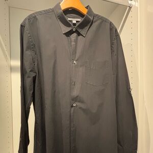 John Varvatos Charcoal Shirt, Size XL